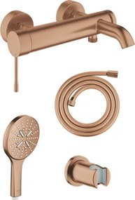 Vaňová batéria Grohe so sprchovým setom 150 mm brúsený warm sunset GBAL6
