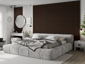 Mexen Lam-F, akustické stenové lamely 275 × 30 cm, plstený podklad 8 mm, technická dyha, eben hnedý, S105-275307-3015-022