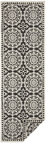 NORTHRUGS - Hanse Home koberce Behúň Twin Supreme 104129 Black / Cream – na von aj na doma - 80x250 cm