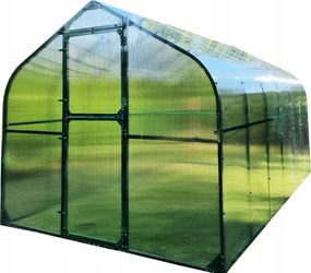 Polykarbonátový Skleník Tunel 15M2 250X600 Ptf Poľsko Hliníková Zelená