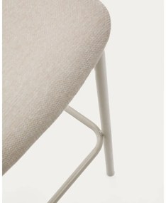 Béžová barová stolička (výška sedadla 75 cm) Ciselia – Kave Home
