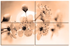 Obraz na plátne - Malé kvety na vetve 1173FE (120x80 cm)