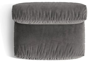 Sivý zamatový modul pohovky (stredový diel) Martina – Micadoni