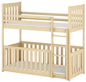 Detská posteľ 80 x 180 cm Cristine (s roštom a úl. priestorom) (borovica). Vlastná spoľahlivá doprava až k Vám domov. 1013368