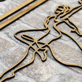 DUBLEZ | 3 dielny drevený obraz - Baletky