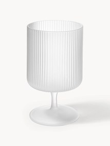 Ručne fúkané reliéfne poháre na víno Ripple, 2 ks