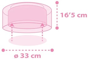 Dalber 41596 - Detské stropné svietidlo UNICORNS 2xE27/60W/230V