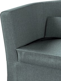 Poťah na kreslo Ektorp Tullsta farba produktu modrá látka zapletaná