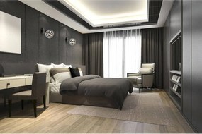 Bodové svietidlo Eliza, 1x sklenené tienidlo so vzorom