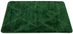 Kúpeľňový koberček Moreno tmavozelený, kosoštvorce