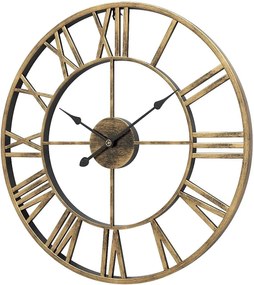 Dekorstudio Zlaté retro hodiny na stenu - 60cm
