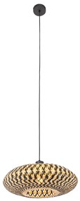 Orientálne závesné svietidlo čierny bambus 40 cm - Ostrava
