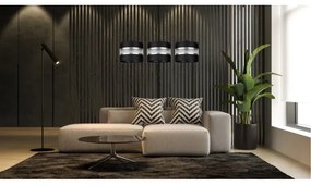 Luster na lanku CORAL 3xE27/60W/230V čierna