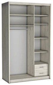 Šatníková skriňa Karoly (craft biely) . Akcia -21%. Vlastná spoľahlivá doprava až k Vám domov. 1055435