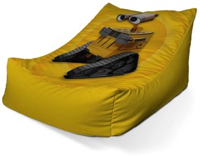 Sablio Sedací vak Lounge Wall-E robot Žltý - 80 x 95 x 50 cm