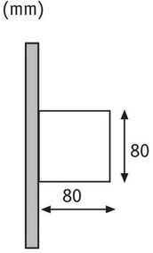 Paulmann 18000 - 2xLED/3W IP65 Vonkajšie nástenné svietidlo CYBO 230V šedá