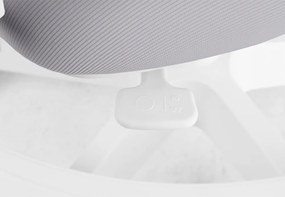 Detská rastúca stolička Neoseat KIDDY FIVE — látka, sivá