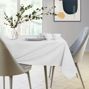 Súprava obrusov a behúňov na stôl AmeliaHome Gaia 115x250+35x250 cm biela