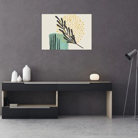 Obraz - Abstraktné listy N⁰3 (70x50 cm)