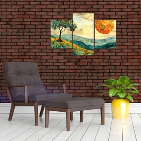 Obraz - Ilustrácia krajiny (90x60 cm)