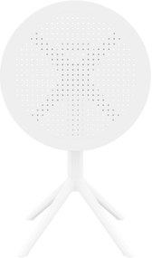 Skladací stôl Sky round - biela