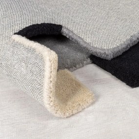 Flair Rugs, Behúň Abstract Collage Monochrome, 60x230, šedá, chodba / predsieň