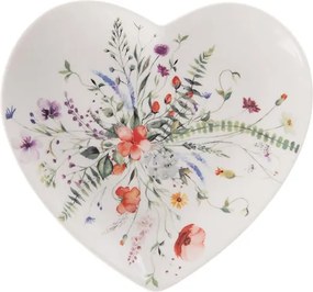 Porcelánový dezertný tanier MAK, srdce, 17,5 cm