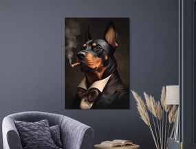 drevko |  Moderný obraz Doberman boss