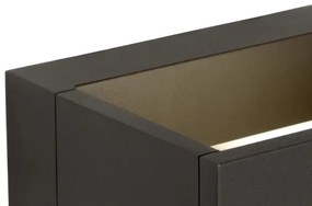 Lucide 28857/06/30 - LED vonkajšie nástenné svietidlo GOA LED/6W/230V čierne IP54