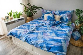 myHOUSE BLUE RIGHE bavlnené obliečky DeLuxe 140x200cm 3 Set Balenie