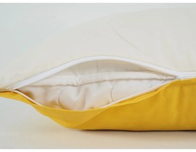 B.E.S. Petrovice Bavlnené obliečky Double face horčicová/kávová