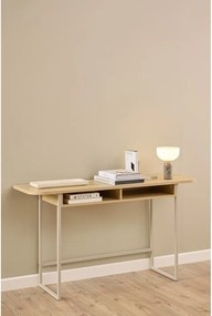 Konzolový stolík v dekore duba v prírodnej farbe 40x140 cm Darlington – Actona