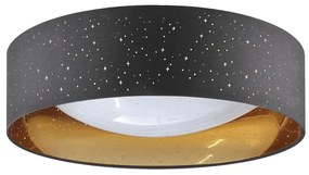 Polux LED Stropné svietidlo TULUZA LED/24W/230V pr. 40 cm čierna 323149