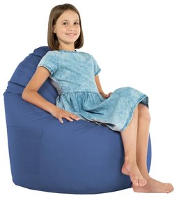 Kreslo Porto ekokoža modré