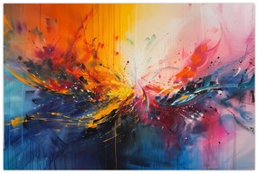 Obraz - Farebná abstrakcia (90x60 cm)