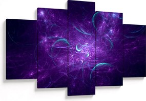 Obraz modernej modrej abstrakcie (150x105 cm)
