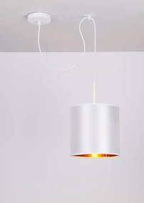 Candellux Bielo-medený závesný decentrálny luster Atlanta pre žiarovku 1x E27 31-00637