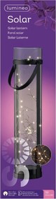 Solárna lampa LANTERN GREY 46 cm sivá
