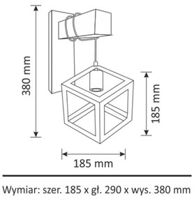 Nástenné svietidlo SWEDEN 1xE27/20W/230V