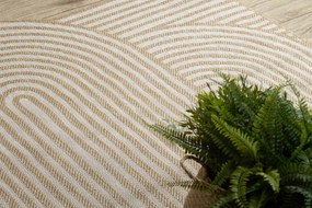 Koberec ORGANIC 2131 geometrický, krémový / naturálny