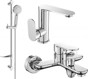 Mexen Milo DF40 vaňová sada, chróm - 713053DF40-00