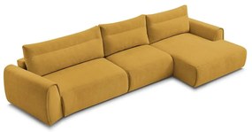 Okrovožltá rohová pohovka Aden – Bobochic Paris