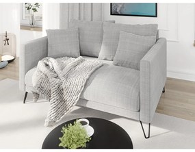 Svetlosivá ženilková pohovka 140 cm Freya – Ropez