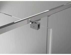 Mexen Exo, sprchovací kút s krídlovými dverami 75 x 95 cm, 6mm číre sklo, chrómový profil, 8181-075-095-01-00