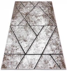 Moderný koberec COZY 8872 Wall, geometrický, hnedý