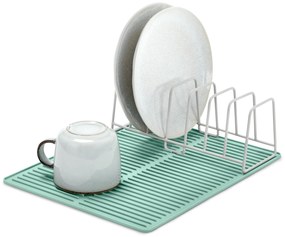 Odkvapkávač na riad so silikónovou podložkou