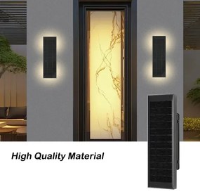 Brilagi - LED solárne nástenné svietidlo SUN LED/2,5W/230V 30 cm 2000 mAh IP44