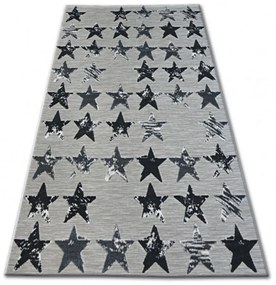 Kusový koberec PP Hviezdy sivý 80x150cm