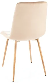 Jedálenská stolička Mila D Velvet, béžová