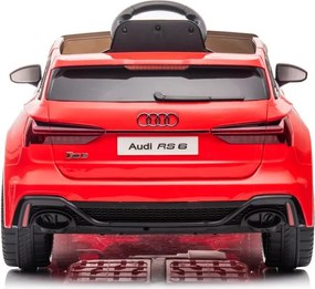 LEAN CARS Audi RS6 Batéria Vozidlo BRD-2118 Červená